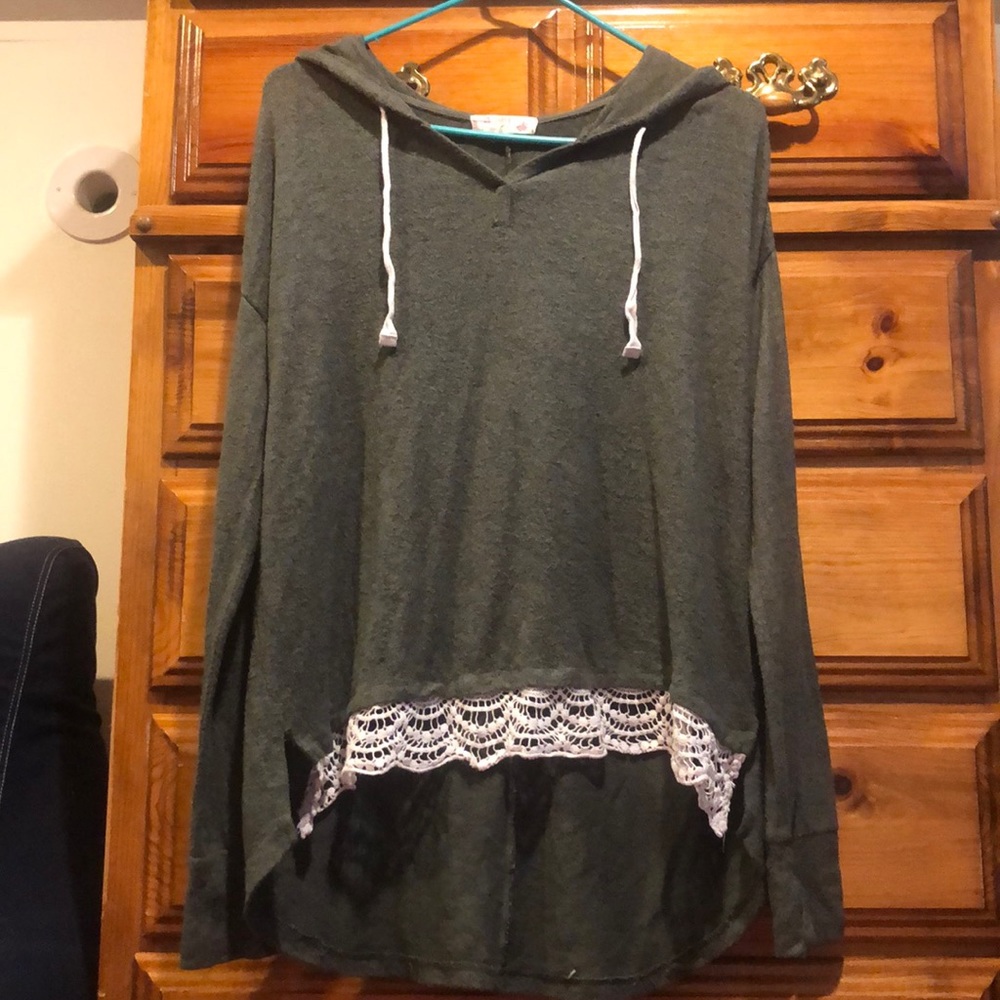 Dark green sweater